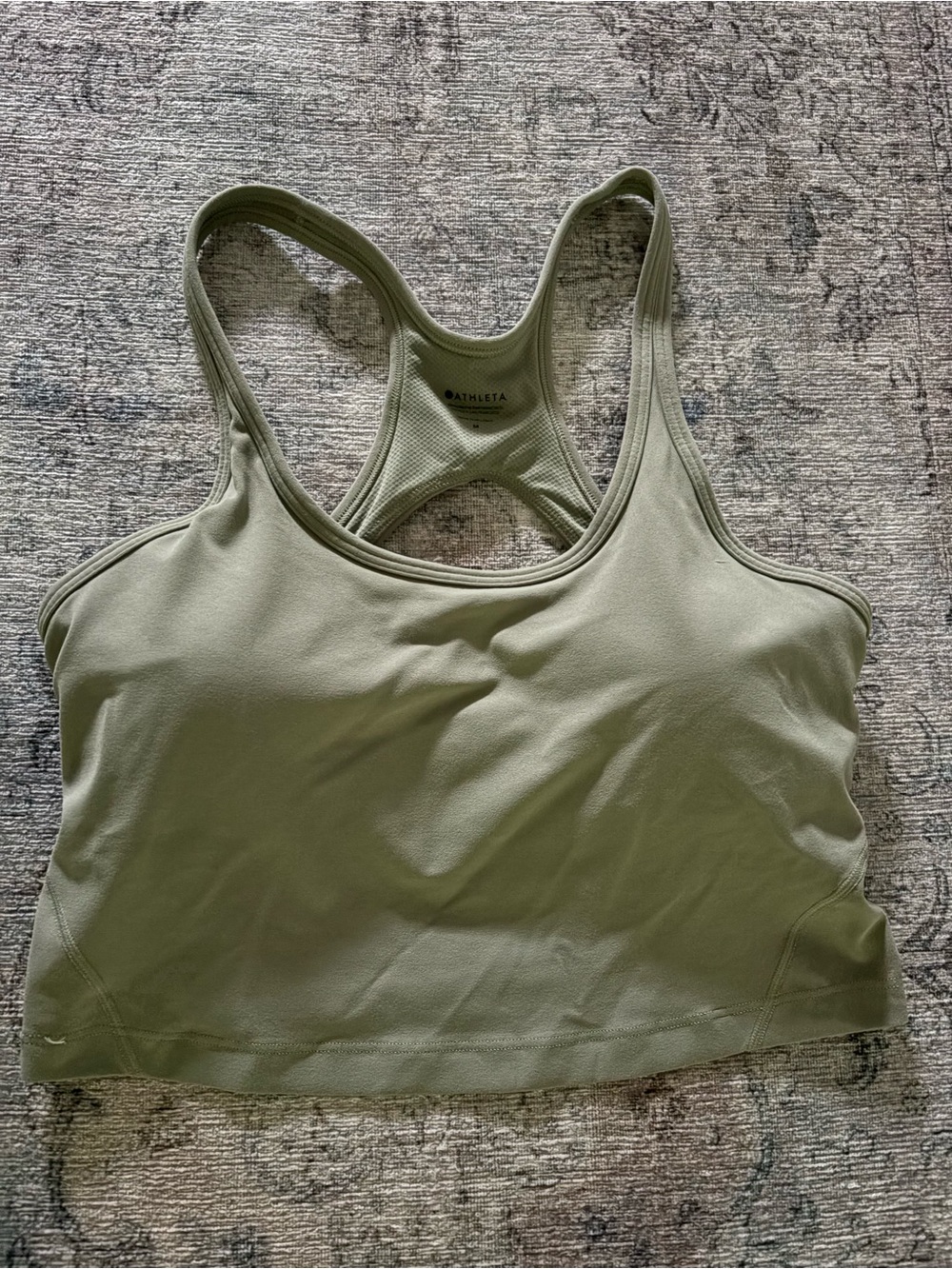 Athleta Olive Utility Racerback Sports Bra